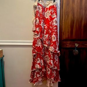 BNWT wrap ruffled skirt
